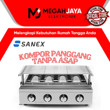 SANEX KOMPOR PANGGANG / PEMANGGANG / BURNER BBQ SN-KP04 / SNKP04 / SN KP 04 (4 TUNGKU)