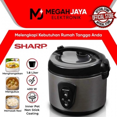 SHARP RICE COOKER / MAGIC COM KSN 18 MG / KSN18 MG ANTI LENGKET 3 IN 1 SERBAGUNA (1,8 LITER) GARANSI