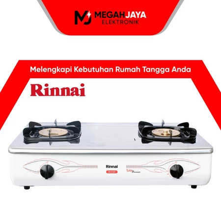 RINNAI KOMPOR STAINLESS STEEL RI 712T / RI-712T / RI712 T / RI 712 T (2 TUNGKU) GARANSI RESMI