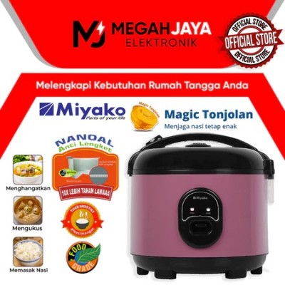 MIYAKO RICE COOKER / MAGIC COM MCM507 / MCM 507 SBC / MCM-507 SBC (1,8 LITER) GARANSI RESMI