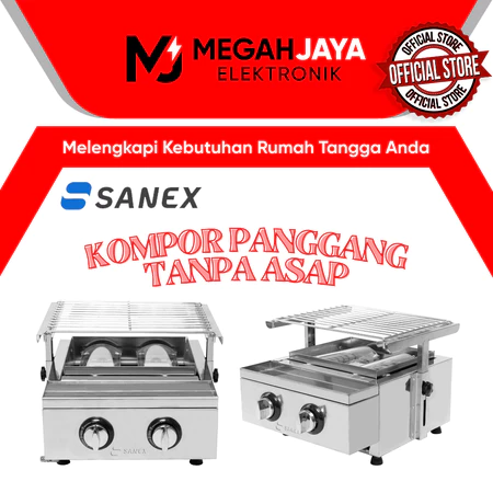 SANEX KOMPOR PANGGANG / PEMANGGANG / BURNER BBQ SN-KP02 / SNKP02 / SN KP 02 (2 TUNGKU)