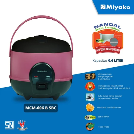 MIYAKO RICE COOKER / MAGIC COM MCM 508 SBC / MCM 507 SBC / MCM-512 C SBC / MCM-606 B SBC