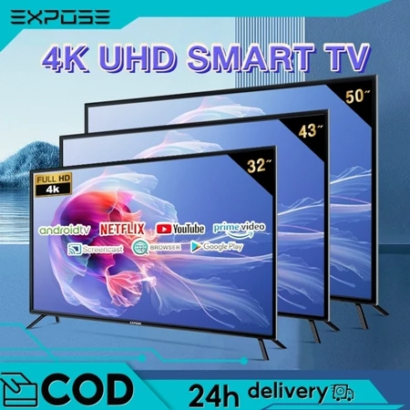 TV Android 32 Inch TV LED Smart TV 32 /43/50 Inch 4k UHD WIFI Televisi Netflix/Youtube/Google