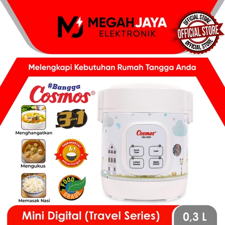 COSMOS RICE COOKER TRAVEL / MAGIC COM CRJ1031 / CRJ 1031 / CRJ-1031 (0,3 LITER) GARANSI RESMI