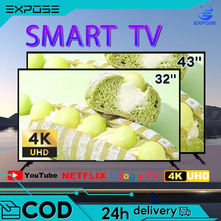 TV 32 inch Smart TV 4k UHD Android TV LED 43 Inch WIFI Televisi Youtube/Netflix 5 tahun garansi 3 tahun garansi