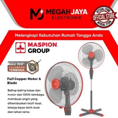 MASPION STAND FAN / KIPAS ANGIN EX1611 SX / EX-1611 SX / EX 1611 SX (16 INCH) GARANSI RESMI