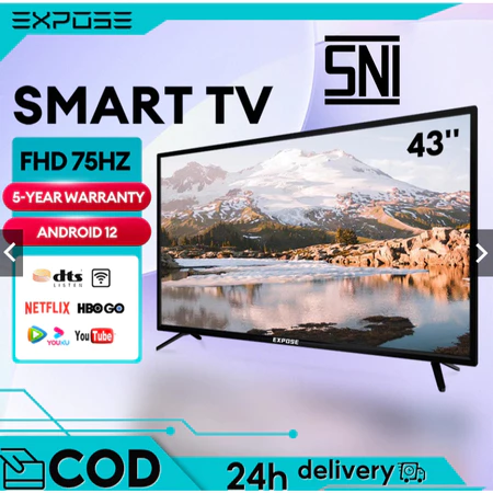 Smart TV 43 Inch TV Android 32 inch Digital TV LED 4K UHD Android OS netflix/youtube/google