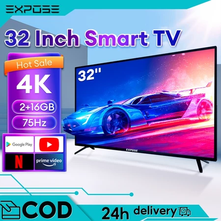 TV Android 32 inch Smart TV LED 4k UHD Android TV WIFI Televisi Youtube/Netflix 5 tahun garansi