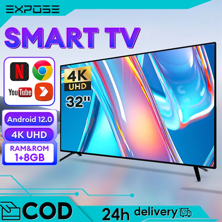 TV Digital 43 inch Smart TV LED TV Digital 32 inch Televisi Netflix/YouTube/google-WiFi/HDMI/USB