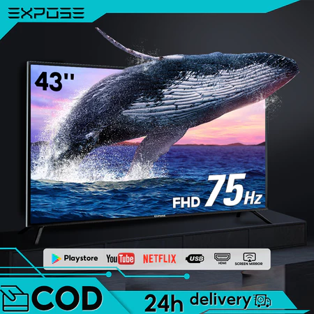 43 inch Smart TV - Digital TV - Netflix/Youtube - Google Assistant - Dolby Audio - Low Bule Light - Eye Care - USB/HDMI/LAN/WIFI