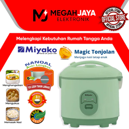 GROSIR MIYAKO RICE COOKER / MAGIC COM MCM-559 SBC / MCM 559 SBC / MCM559 SBC (2 LITER) GARANSI RESMI