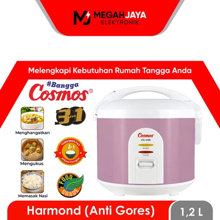 COSMOS RICE COOKER / MAGIC COM CRJ6028 / CRJ 6028 / CRJ-6028 (1,2 LITER) GARANSI RESMI