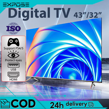 TV Digital 32 inch LED TV Digital 43 inch Televisi FHD HDMI/USB 5 tahun garansi