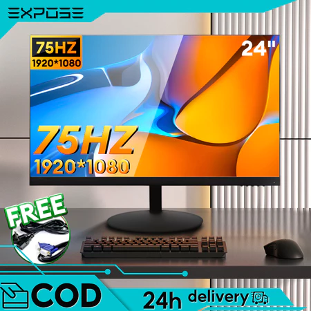 Monitor PC monitor 24 inch Tampilan Layar HD , 1080P 19/22/24 Inci Monitor Kantor, Pemantau Komputer