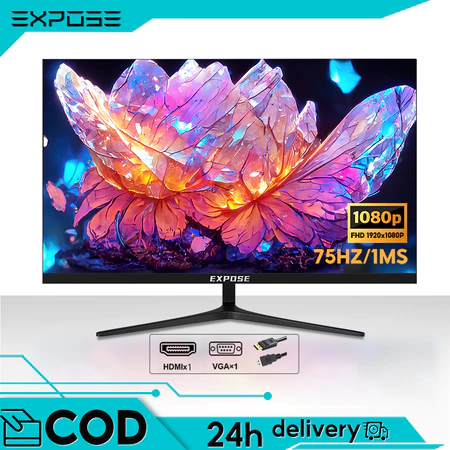 Monitor PC Monitor LED 24 inch FHD 75Hz IPS layar HD HDMI + VGA 19/22/24 inch Garansi Resmi 5 YEAR