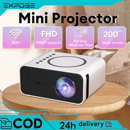 Projector Bluetooth 4K FULL HD 1080P Mini Projector WIFI LCD Led Portable Mini High-definition Movie