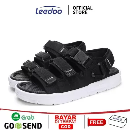 Leedoo Sepatu Sendal Pria Kasual Sandal Gunung Fashion Pria Anti Slip Outdoor Traveling MT402