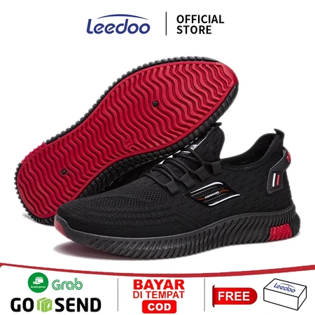 Leedoo Sepatu Olahraga Sepatu Tali Sneakers Pria Sepatu Running Sport Fashion Sepatu Olahraga MR132