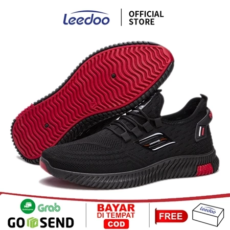Leedoo Sepatu Olahraga Sepatu Tali Sneakers Pria Sepatu Running Sport Fashion Sepatu Olahraga MR132