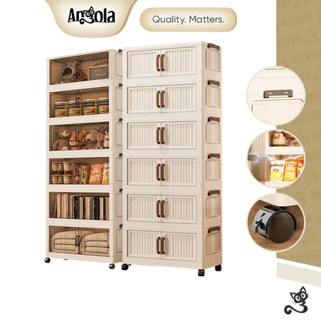 ANGOLA Storage Box Susun 6 Tingkat Tempat Penyimpanan Barang Kecil G44-G48 Lemari Pakaian Minimalis