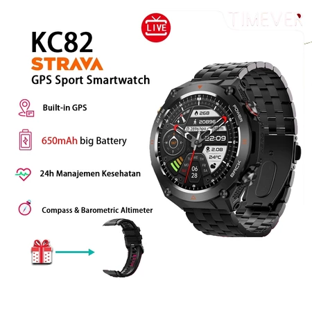 EXCLUSIVE KC82PRO AI chatGPT Adzan Reminder Muslim GPS Jam Tangan bluetooth call smartwatch ketinggian tekanan udara dan kompas