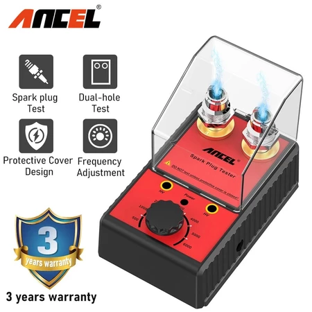 ANCEL Car Spark Plug Busi Mobil Tester Ignition System Tester 220V 110V Automotive Diagnostic Tool Double Hole Analyzer