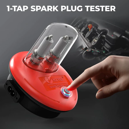 KZYEE KS30 Spark Plug Busi Tester Diagnostic Tools Engine Start Test Igniton 110~120V AC 50/60Hz Auto Spark Test for 12V Gasoline Car ODB Official Shop