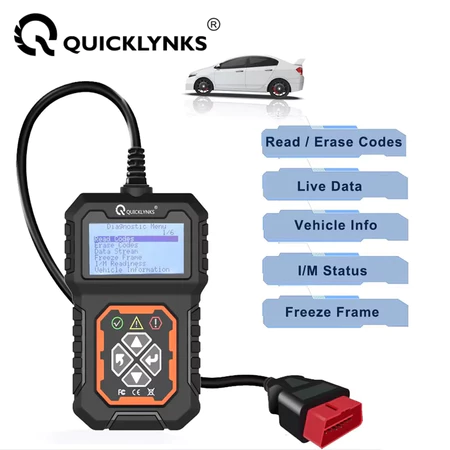 QUICKLYNKS T31 Car Full12v OBD2/EOBD Scanner Check Auto Engine System Diagnostic Tools Automotive Professional Code Reader Scanner