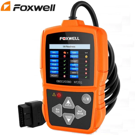 FOXWELL NT201 Universal Obd2 Scanner Car Scanner Car Diagnosis Odb2 Car Diagnostic Tool OBDII Car Diagnostic Scanner ECU Scanner ODB Store