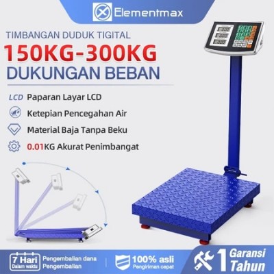 Timbangan Duduk Digital 150kg Electrik Platform Timbangan Sayur Timbangan Barang 300kg Electronic Platform Scale