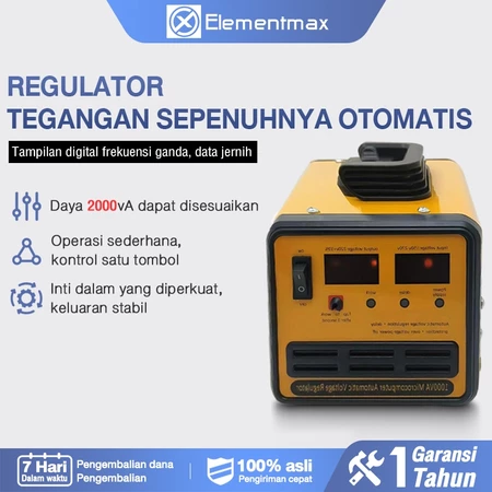 Stabilisator Tegangan 220v 2000VA Tegangan Stabil Alat Peralatan Aman Rumah Tangga