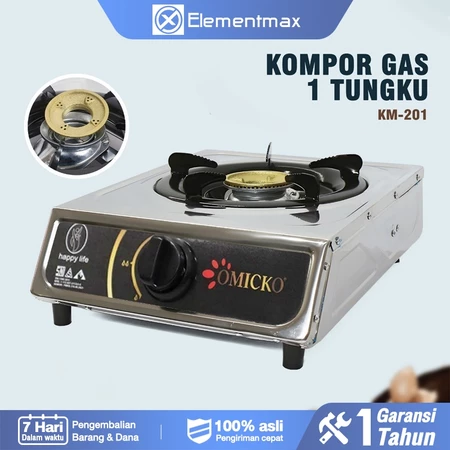 Kompor Gas 1 Tungku Api Besar/Kompor Stainles Berkwalitas / Kompor Stainless Anti Karat / Kompor Gas Portable