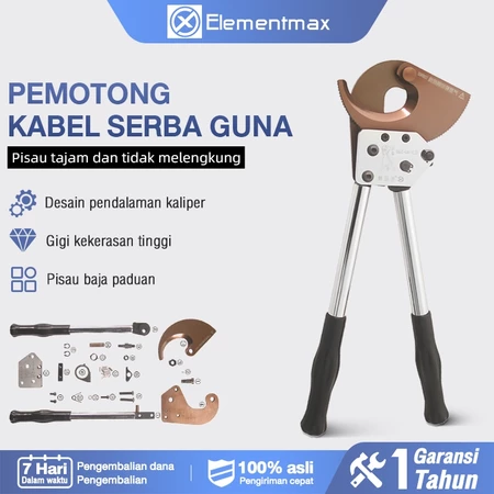 Alat Pemotong Kabel Ratchet Pemotong Kabel Hidrolik Alat Potong Kabel Manual J40 Jangkauan Pemotongan Maksimum Elementmax Shop
