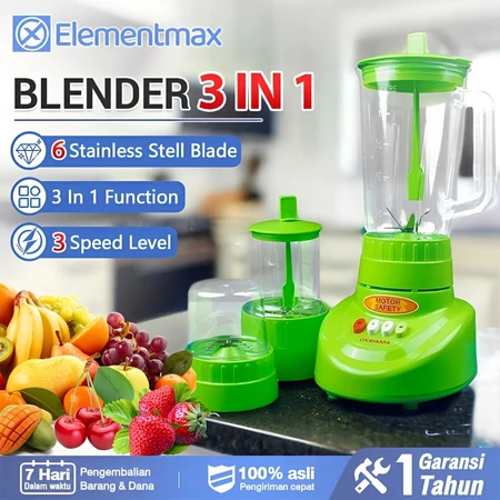 BLENDER PLASTIK /BLENDER TABUNG PLASTIK FOODGRADE/BLENDER PORTABLE 1L 0.8L 2IN1 3IN1