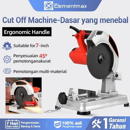 Mesin Cut Off 7 Inch Potong Besi Cutting Metal Cutting Saw / Tronconneuse a Metaux / Metallkreissage / Troncatrice 1200W