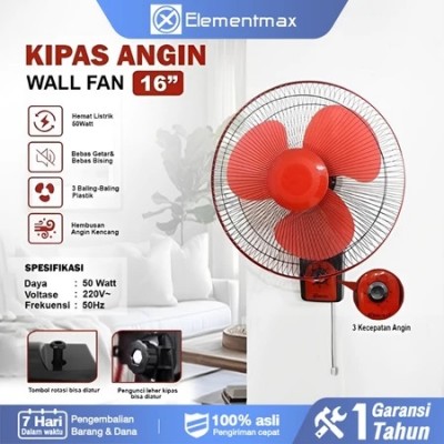 Wall Fan 16Inch / Kipas Angin Berdiri SF-16A / Kipas Angin Tembok / SF16A 16" inch Stand Fan Mesin / Kipas angin tempel