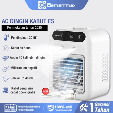 Kipas AC Mini Conditioner Pendingin Ruangan Penyejuk Udara Sejuk Air cooler Kipas Air Portable Cocok Untuk Anak Kos Kipas