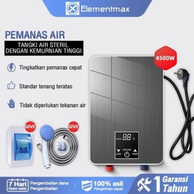 Pemanas Air Listrik, Pemanas Air Elektro-termal Alam untuk Mandi dan Mandi di Asrama, Pemanasan Cepat Rumah Sewa Elementmax Store