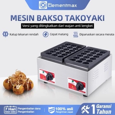 Mesin takoyaki cetakan takoyaki anti lengket Kompor Takoyaki Gas 56 Lubang Kompor takoyaki dan cetakan Mesin Takoyaki Gas Papan