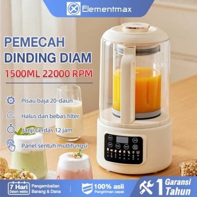 Mesin Pembuat Susu Kedelai Digital Soy milk Maker 1.5L 12in1 Dengan Penutup Suara Cyroderm Mesin Pemecah / Multi-fungsi Mesin