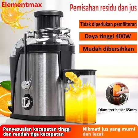 Elementmax Juicer Multifungsi 550ML Blender Sari Buah Tanpa Ampas Pemisah Residu Jus Juicer Juicer Multifungsi Rumah Tangga