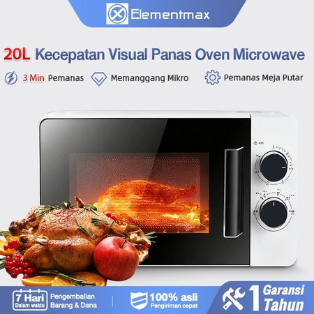 Elementmax Grill Microwave Oven Low Watt 20 Liter