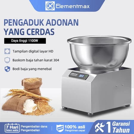 Pengaduk Adonan Multifungsi Komersial/Rumah Tangga Pengaduk Adonan Otomatis Penuh 3 5 8KG Pengaduk Tepung Elementmax