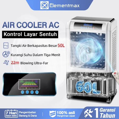 KIpas Pendingin Air Cooler AC Kipas Pendingin Ruangan Portable 50 Liter Dengan Ice Box Spray Air CoolerKipas AC Portable kipas
