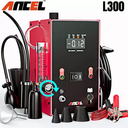 ANCEL L300 Automotive Smoke Machine with Air Pump Vacuum Leak Detector Smoke Tester ALL System Evap Leaks Diagnostic Tool