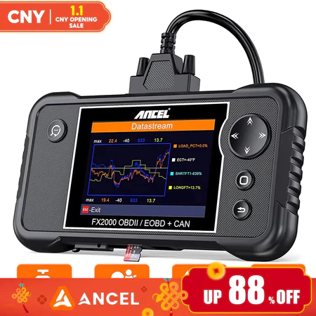 ANCEL FX2000 Professional Obd2 Scanner Car Scanner Car Diagnosis Odb2 Car Diagnostic Tool OBDII Car Diagnostic Scanner ECU OBD OBD2 Store