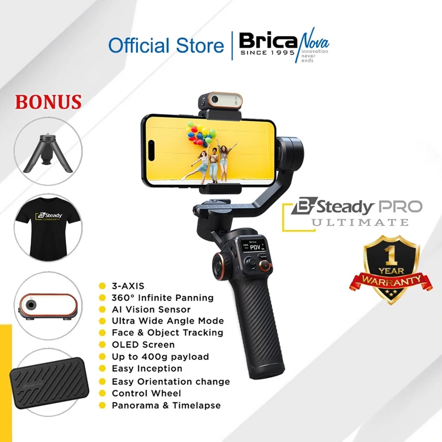 Brica B-Steady Series - BSteady Q - BSteady eQ - BSteady - BSteady 2 Pocket 2022 - BSteady 2 Pocket 2024 - BSteady 2 Pocket AI Brica Store