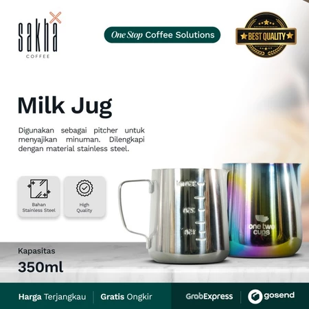 Milk Jug Stainless Gelas Susu Alat Kopi Espresso Cappucino Latte Sakha Coffee Shop