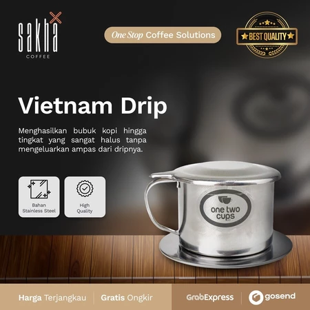Saringan Filter Kopi Vietnam Drip Coffee Maker Coffe Pot Penyaring Bubuk Kopi Coffe Bean Sakha Coffee Store