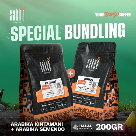 Biji Kopi Bubuk Kopi Arabika Bali Kintamani Bundling Kopi Arabika Semendo Biji Bubuk Sakha Coffee Store